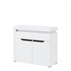 Kumode IRMA IM3, balts/balts glancēts/melns